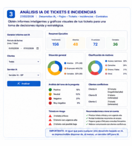Análisis de tickets e incidencias