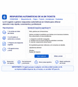Respuestas automáticas tickets